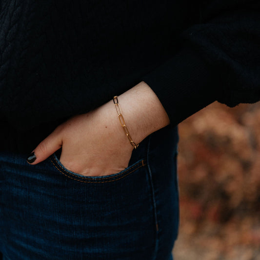 Large Paperclip Bracelet